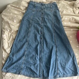 Maxi Denim Skirt